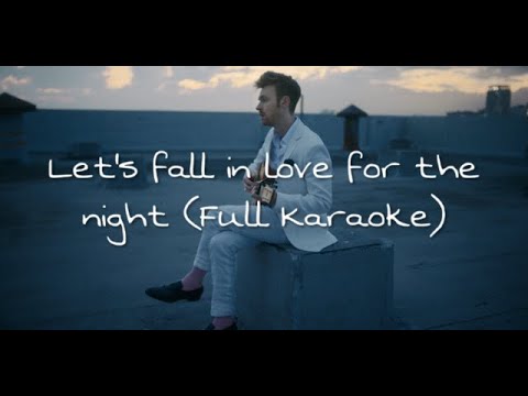 FINNEAS - Let's Fall In Love For The Night | Karaoke Version With Lyrics