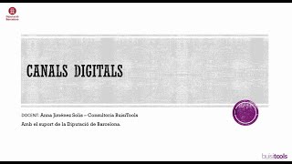 FormaciÃ³ sobre l'Ãºs de Canals Digitals - Taller online 23/10/25
