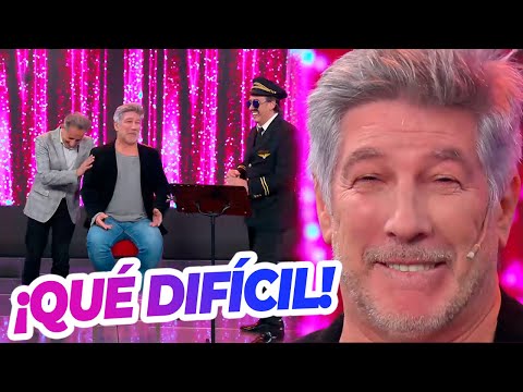 ¿JUSTO A ÉL? Pachu Peña se sentó en la silla del humor y tuvo el desafío de aguantar la risa