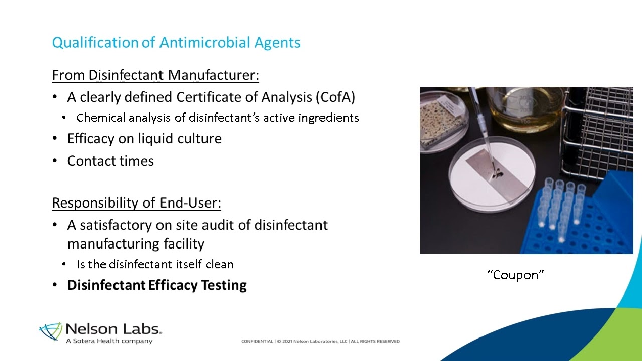 Disinfectant Efficacy Testing – Coupon/Carrier Method