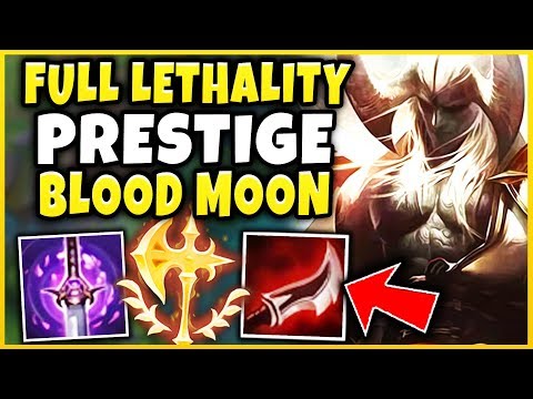 PRESTIGE SKINS AREN'T RARE ANYMORE?! PRESTIGE BLOOD MOON AATROX SKIN SPOTLIGHT!