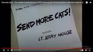 Download lagu Tom and Jerry - The Yankee Doodle Mouse End Title (1943) mp3