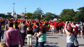 France- Belgique les supporters Belges à Paris 7/06/2015