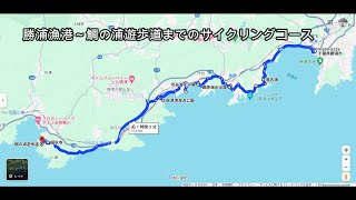 勝浦漁港から鯛の浦までのコース