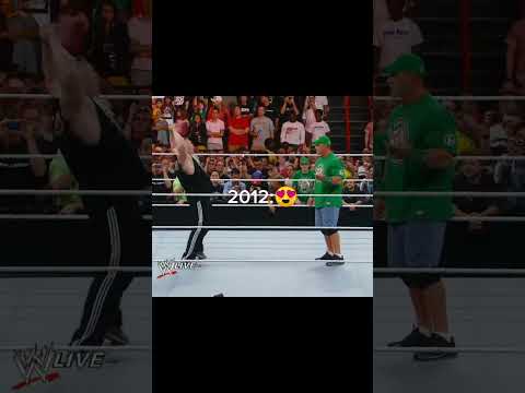 john cena and brock lesnar 2004 vs 2012 😍 #wwe