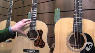 Video thumbnail for NAMM '12 - Loar LO-216 Acoustic, Recording King RD-310, RD-316 & RNJ-26 Acoustics by Premier Guitar