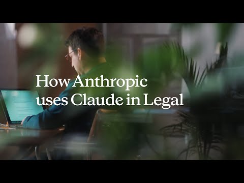 How Anthropic uses Claude in Legal