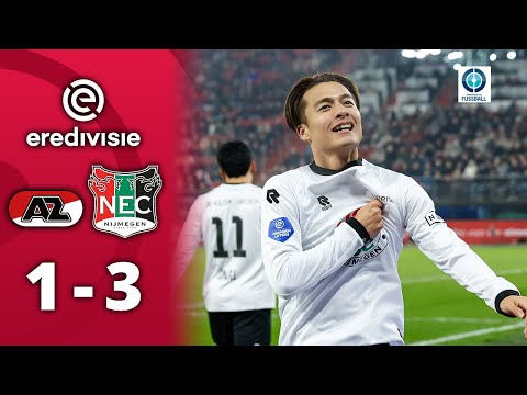 73-Sekunden-Doppelschlag und Traumtor! Nijmegen rückt auf Platz drei | AZ Alkmaar - NEC Nijmegen