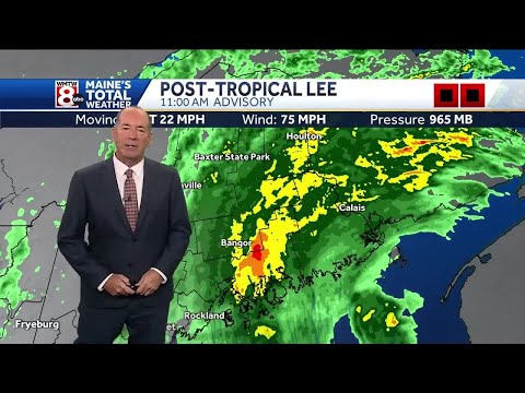 Tracking Post-Tropical storm Lee 1 p.m.