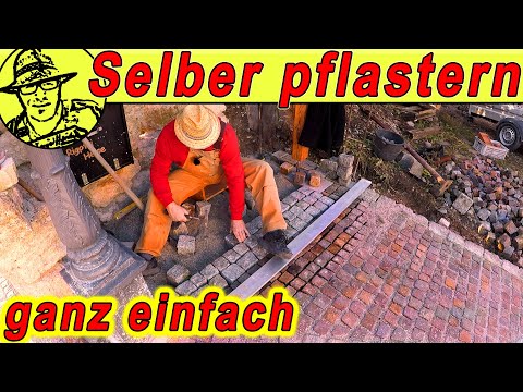 This is how self-sufficient people work: Paving with natural stone – anyone can do it themselves!...