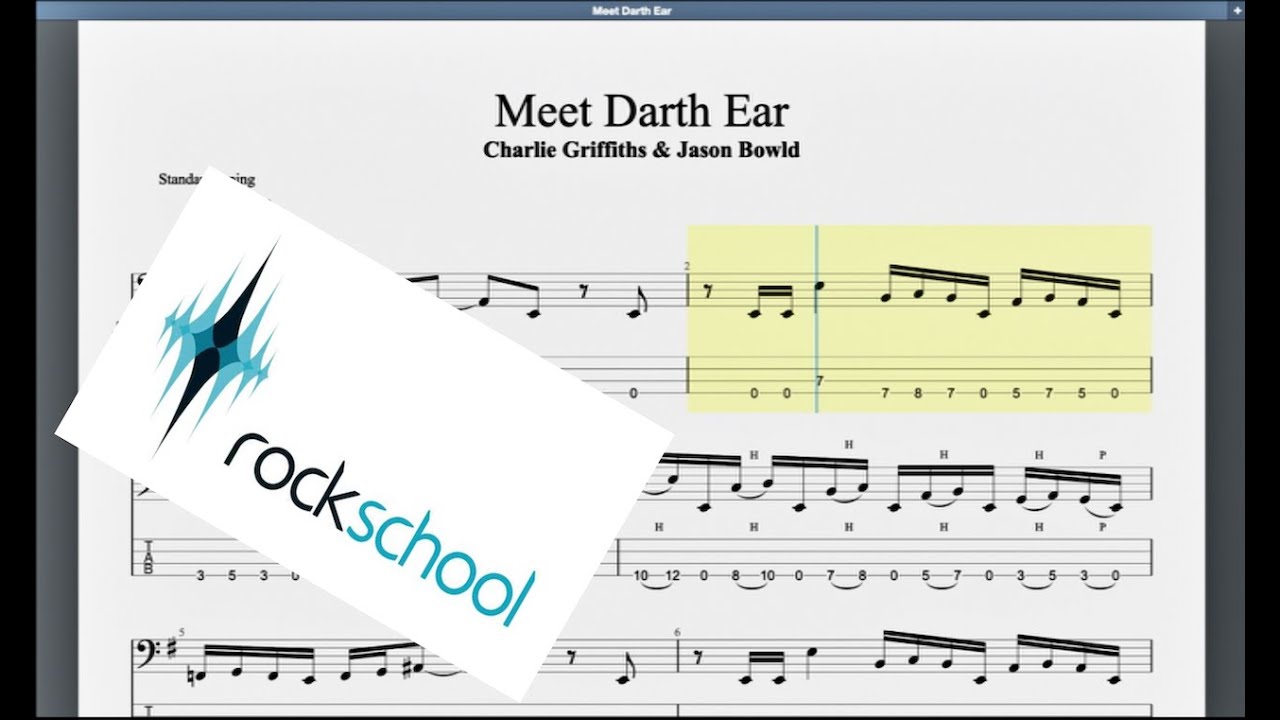 Meet Darth Ear Rockschool Grade 8 Bass