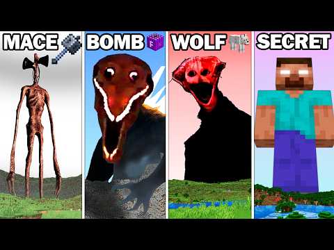 All Weaknesses of Horror Bosses - Siren Head, The Deer, Herobrine, Wither Storm, BloodBath!