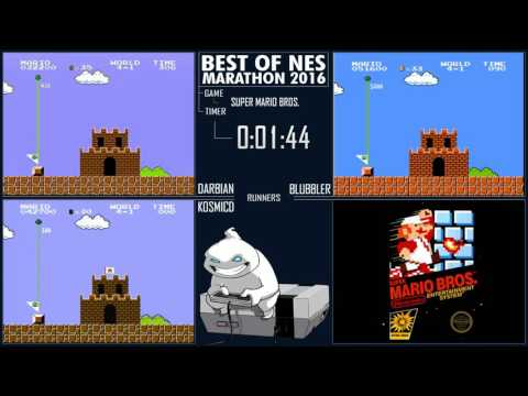 Best of NES 2016 - Super Mario Bros race by Darbian, KosmicD12 and Blubbler