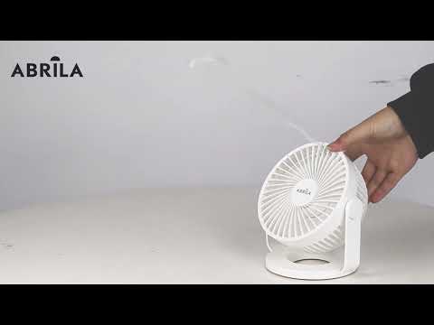 Vídeo de Bretaña Mini Ventilador Sobremesa Recargable Blanco Fabrilamp