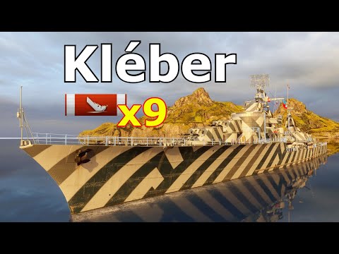 World of WarShips Kléber - 9 Kills 294K Damage