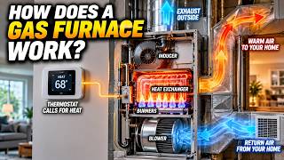 How Does a Gas Furnace Actually Work? #Furnace 🔥🏠