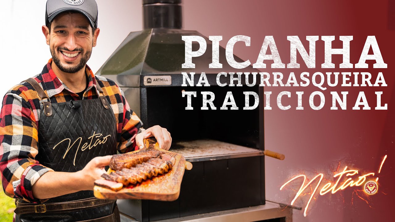 Picanha na Churrasqueira Tradicional! | Netão! Bom Beef #173