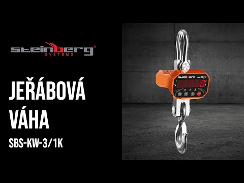 video - Jeřábová váha - 3000 kg / 1 kg - LED - digitální - 20m dálkové ovládání