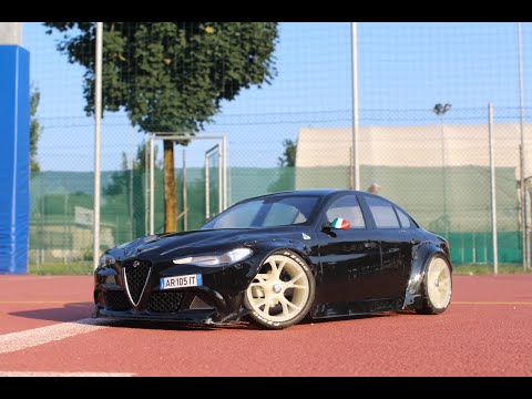 How assembly rc body alfa romeo giulia 2018 rc car lexan