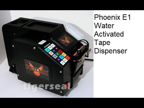 Phoenix E1 water activated tape dispenser