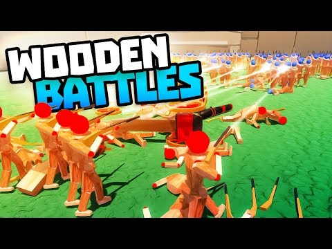 WOODEN SOLDIERS BATTLE TO THE END - Wooden Battles Gameplay - Wooden Battle Simulator