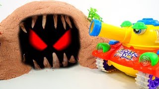 Centipede In The Cave Attack Tayo The Little Bus | Crazy Tank Toys Disney Car Toys | #CarToysTV