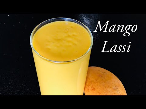 MANGO LASSI WITH MANGO PULP IN JUST 2 MINUTES | MANGO SMOOTHIE