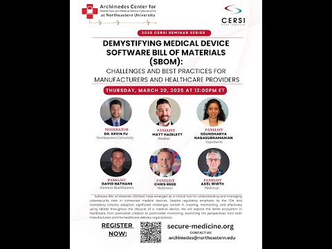 Archimedes UCSF-Stanford CERSI Demystifying Medical Device SBOM