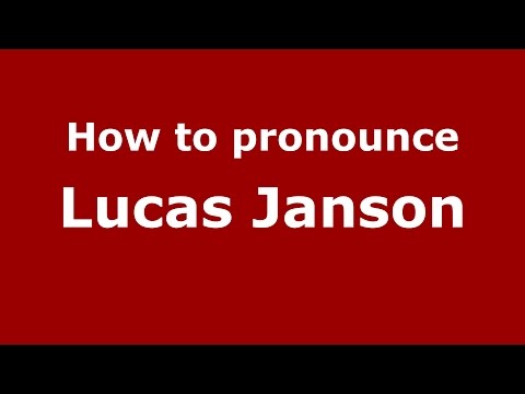 How to pronounce Lucas Janson (Spanish/Argentina) - PronounceNames.com
