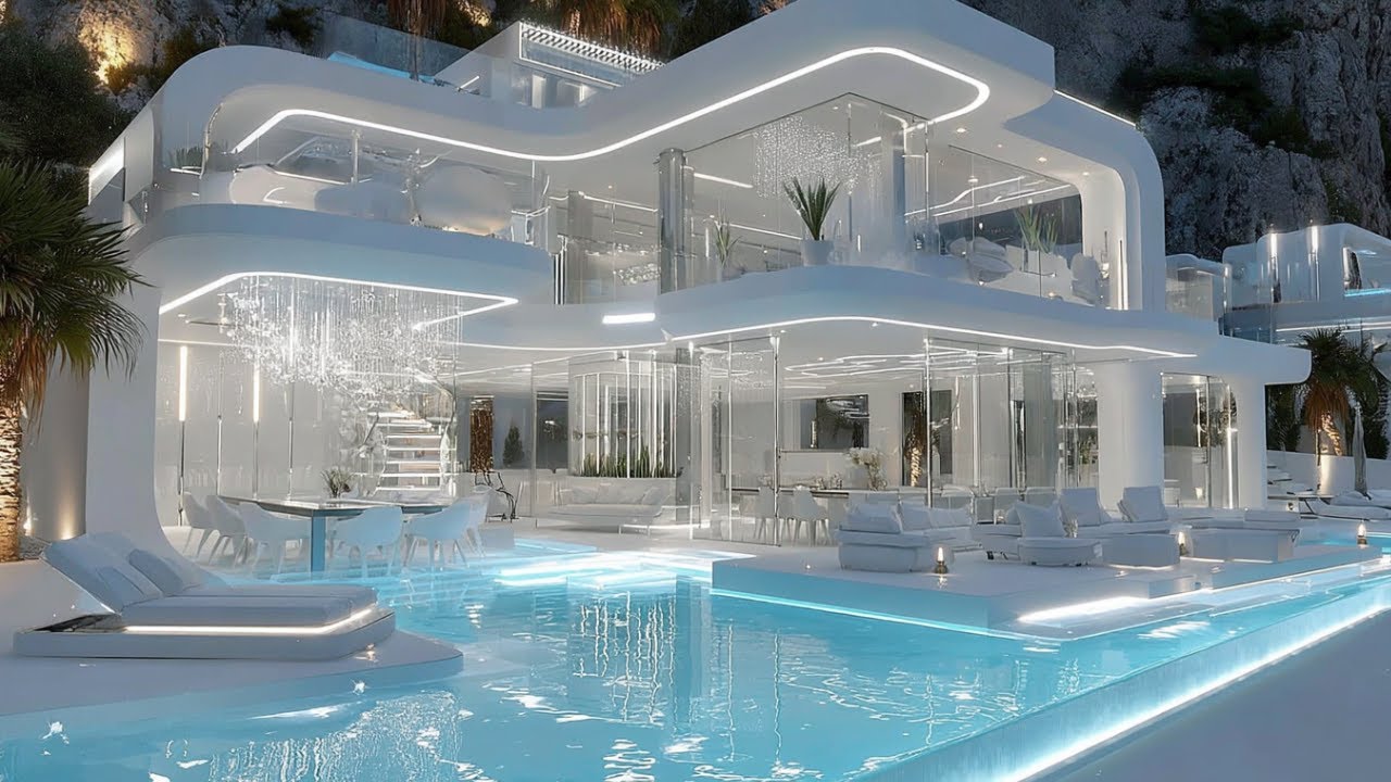 Ultra-Modern Luxurious Multimillion Mega Mansion with Beautiful Unique Designs.