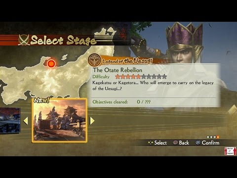 Samurai Warriors 4 Campaign Walkthrough (PS4) Legend of the Uesugi Part 4 - The Otate Rebellion