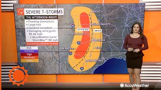 Severe thunderstorms to rumble throughout weekend in central US | AccuWeather