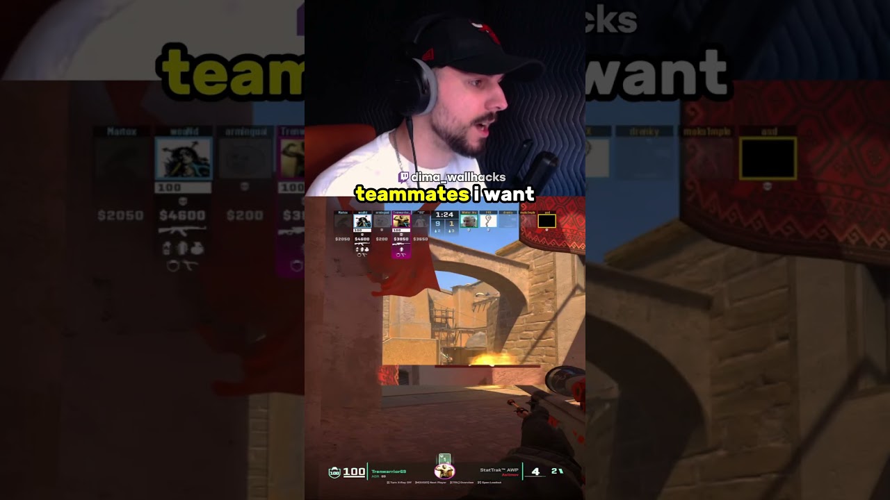 teammates you wish for #dimawallhacks #csgo #cs2