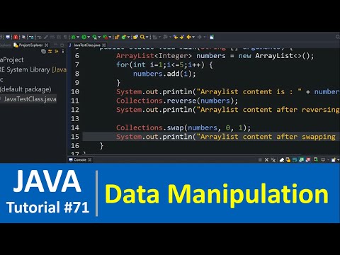Java Tutorial #71 - Data Manipulation methods in Collections