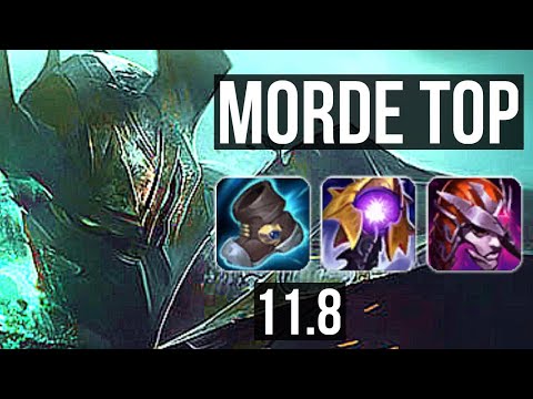 MORDEKAISER vs AKALI (TOP) | 3/0/4, Rank 15 Morde | TR Master | v11.8