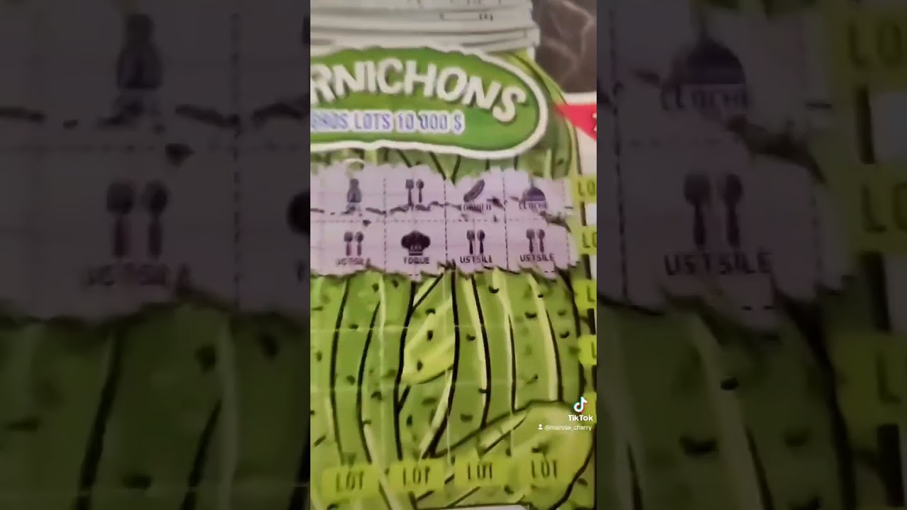 This is certainly a pickle! 🥒#dill#pickle #dillpickle #lottery #scratchoff #scratchandsniff #winner