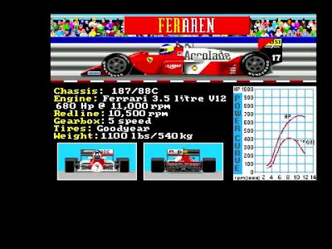 Grand Prix Circuit by Accolade Amiga 500 Game