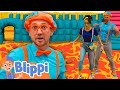 Blippi S FLOOR IS LAVA Obstacle Course Blippi And Meekah Best Friend Adventures Educational
