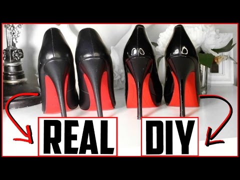 DIY Louboutin Heels - DIY Red Bottoms! (NOT SPRAY PAINTED 😷) EASY, CHEAP, FABULOUS | Kimbyrleigha