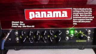Video thumbnail for Cranked! The Shaman 20w tube head by Panama Guitars by Steve from Boston