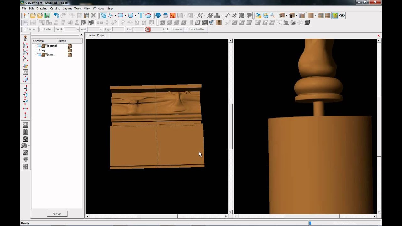 Rotary Software - Using the STL Importer