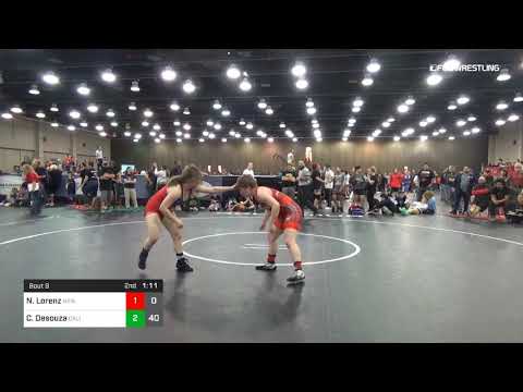 138 Lbs Rr Rnd 3 Nicole Lorenz New Mexico Draw Vs Chloe Desouza California Blue