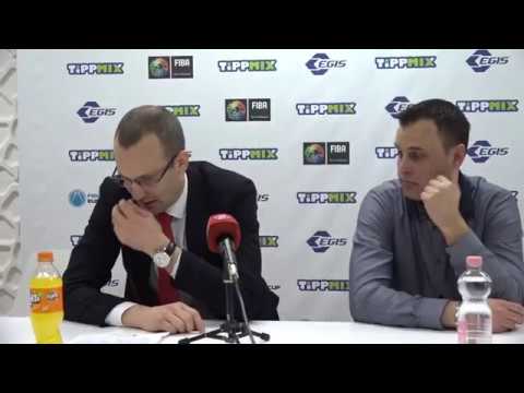 Sajtótájékoztató az Egis Körmend - Sopron KC mérkőzés után