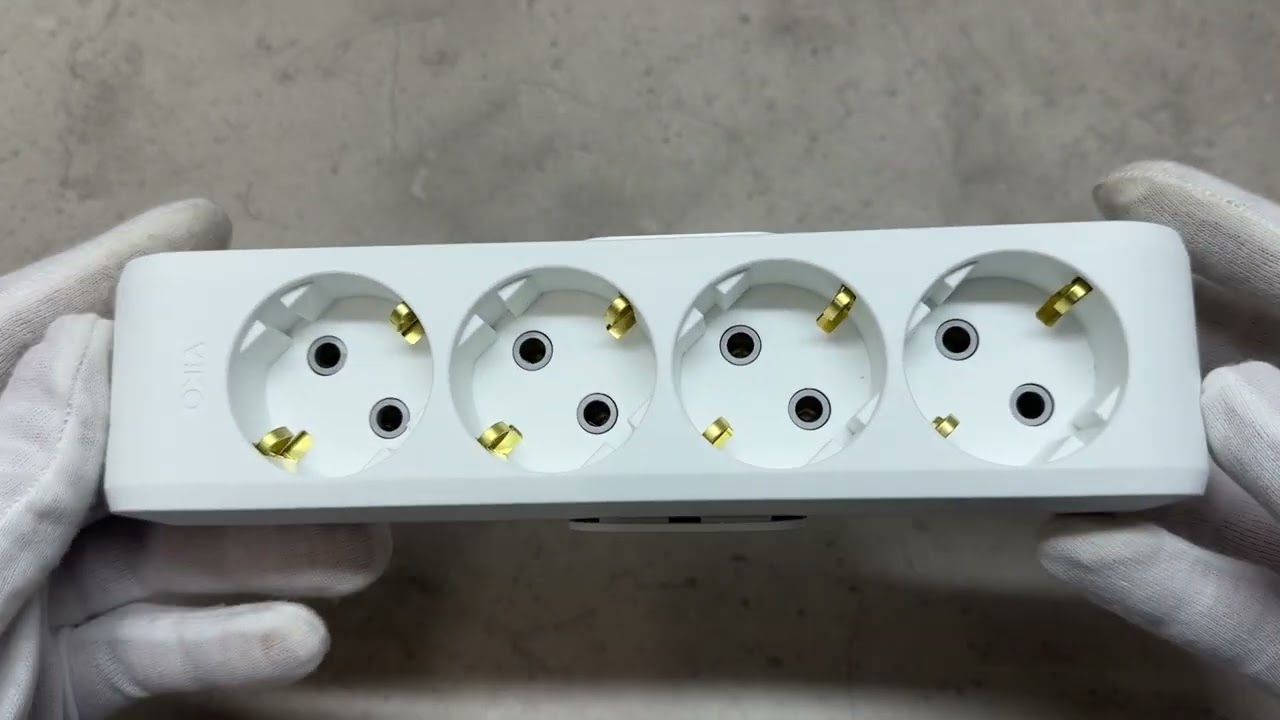 Колодка VIKO 4 гнезда с заземлением белая Multi-Let 90114400