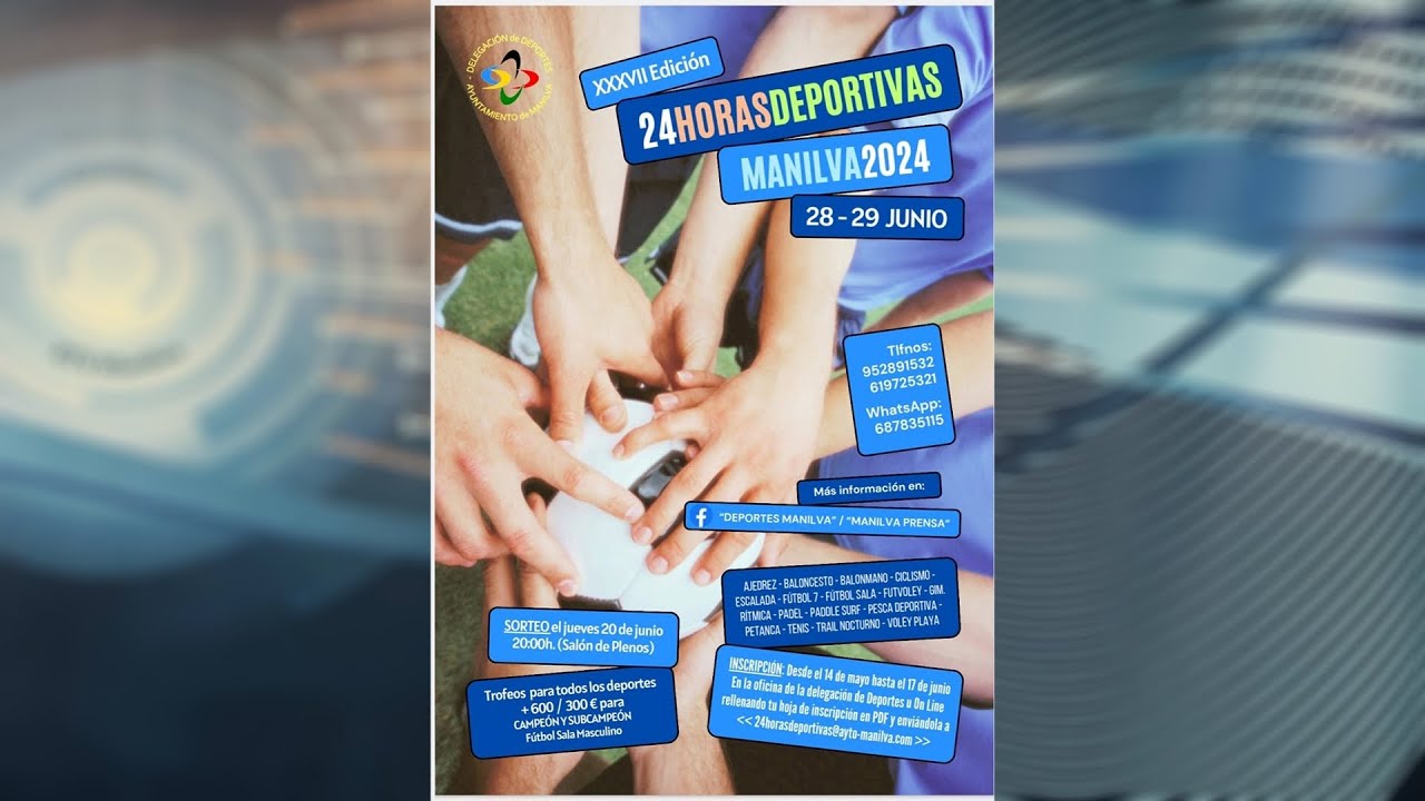 Este viernes se inician las 24 Horas Deportivas