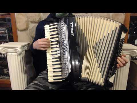 4330 - Black Russette Dual Chamber Piano Accordion LM 41 120 $1199