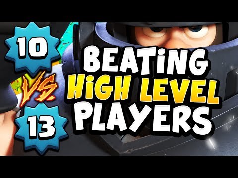 HOW to BEAT HIGHER LEVEL PLAYERS on LADDER! - CLASH ROYALE