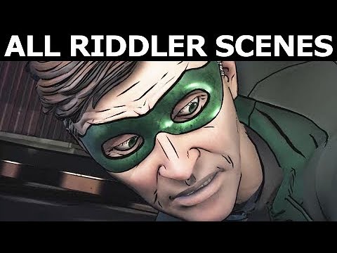 All Riddler Scenes - BATMAN Season 2 The Enemy Within Episode 1: The Enigma (Telltale Series)