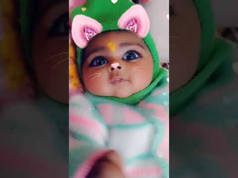 cute baby girl funny Cat #shorts #youtubeshorts #tranding #cute #reels