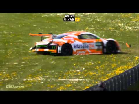 ADAC GT Masters 2016. Race 2 Oschersleben. Edward Sandström Hard Crash